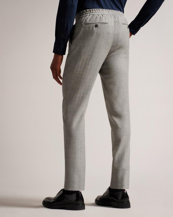 Pantalon Ted Baker Slim Fit Herringbone Grise Homme | YSZ-89194243